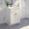 Vanity Atelier 24'' Single Bathroom Vanity Sink Base Cabinet in White ...